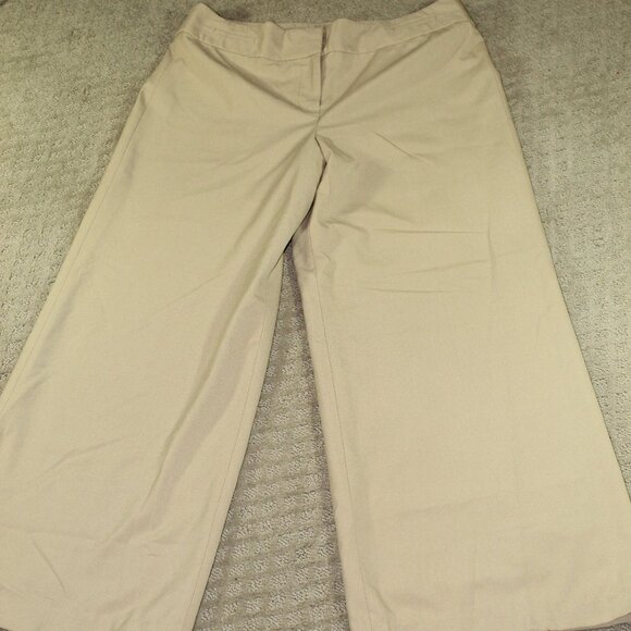 Ann Taylor Loft Sz 12P Ann High Rise Wide Leg Fully Lined Pants - Picture 1 of 7